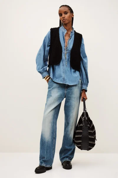 Ba&sh - קרדיגן Giles – 1H25GILE_NOIR – 1