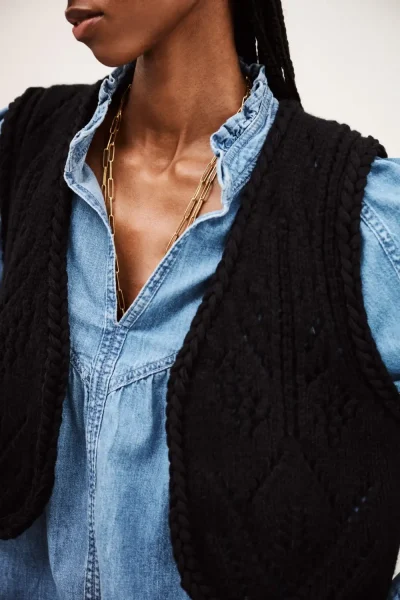 Ba&sh - קרדיגן Giles – 1H25GILE_NOIR – 2