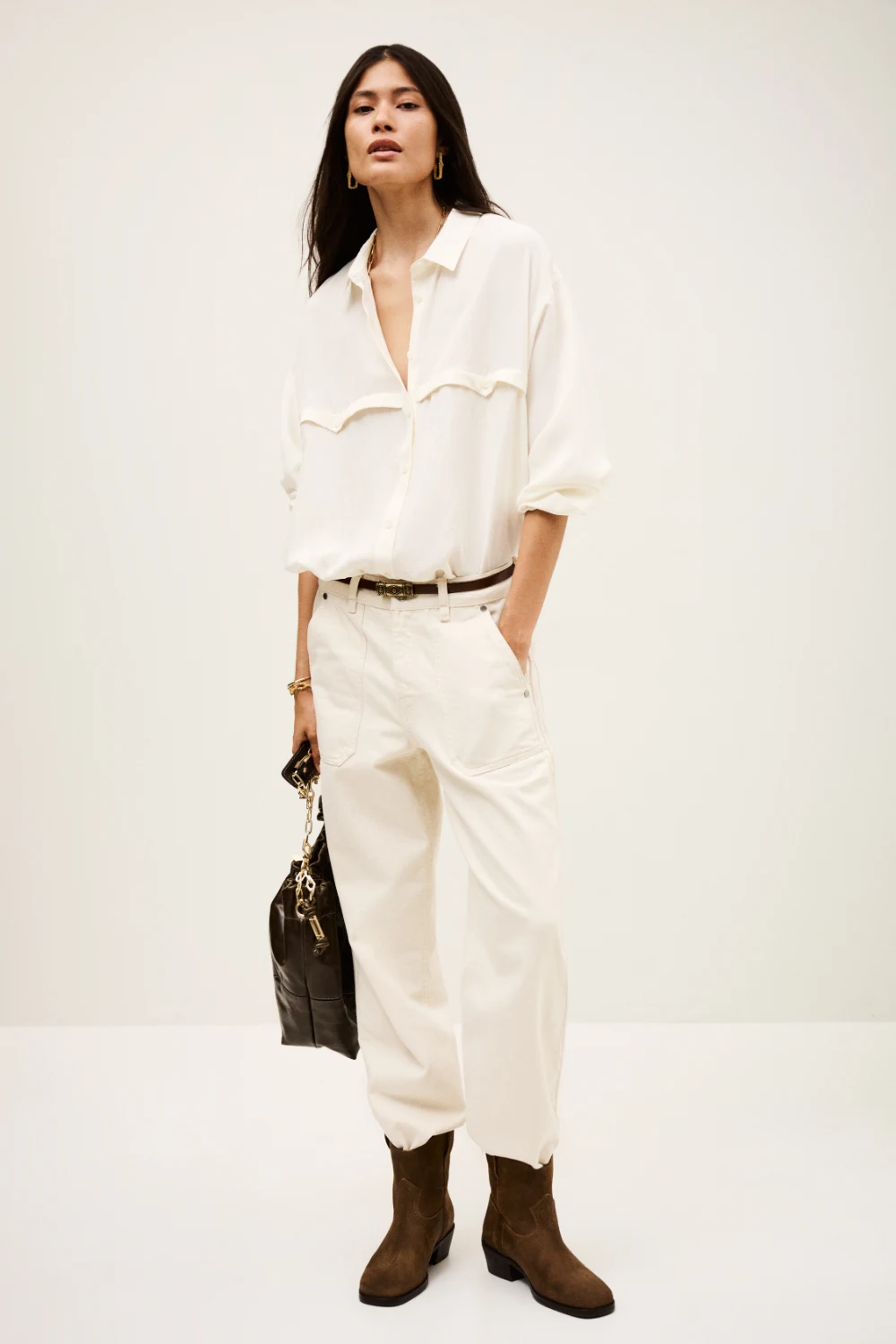 Ba&sh - חולצה Haora – 1H25HAOR_ECRU – 2