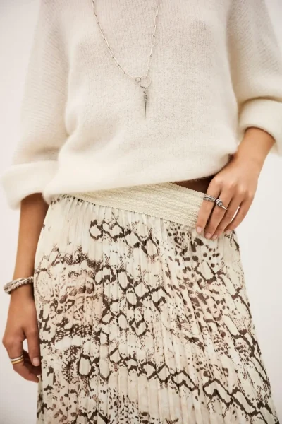 Ba&sh - חצאית Howie – 1H25HOWI_ECRU – 3