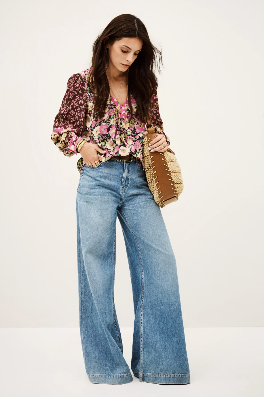 Ba&sh - חולצה Iline – 1H25ILIN_BORDEAUX – 1