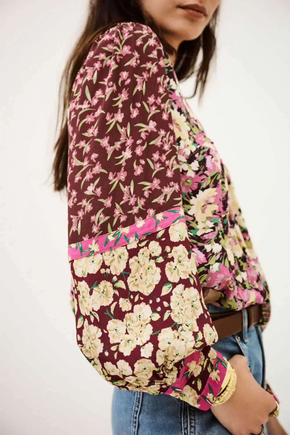 Ba&sh - חולצה Iline – 1H25ILIN_BORDEAUX – 1