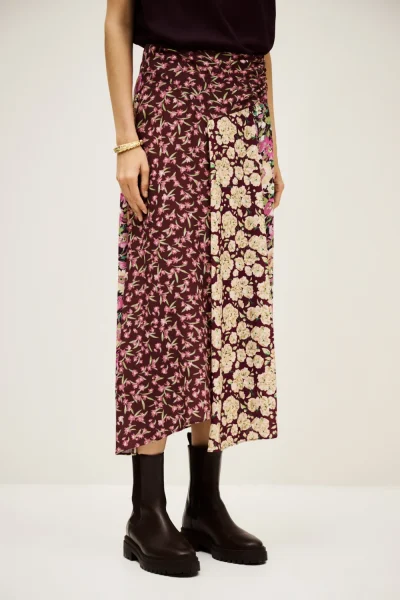 Ba&sh - חצאית Ilixia – 1H25ILIX_BORDEAUX – 2