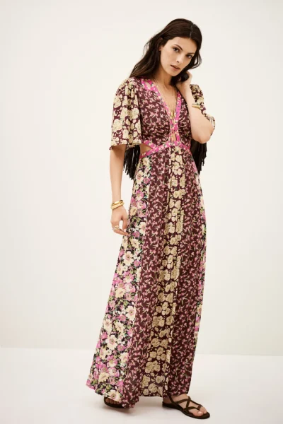 Ba&sh - שמלה Ilma – 1H25ILMA_BORDEAUX – 1