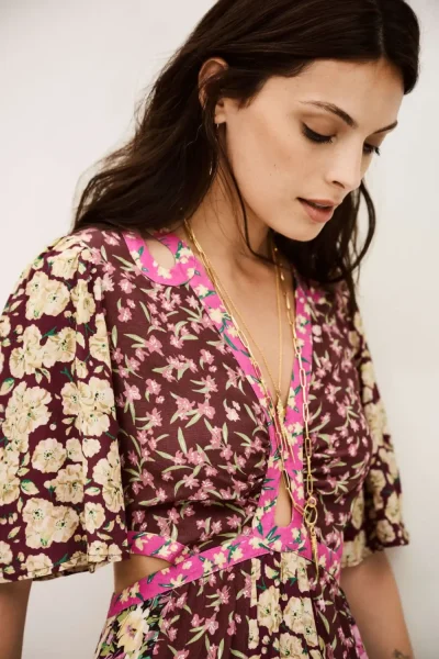 Ba&sh - שמלה Ilma – 1H25ILMA_BORDEAUX – 2