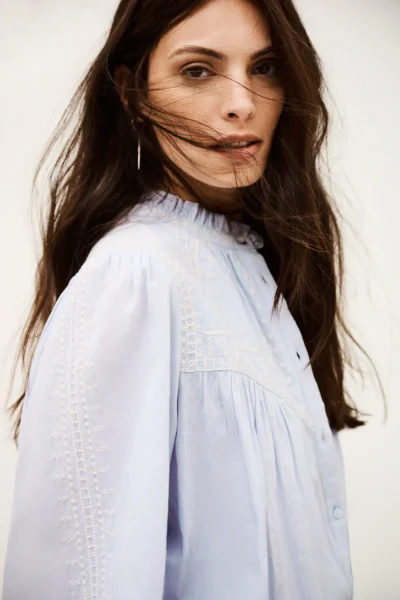 Ba&sh - חולצה Jaky – 1H25JAKY_BLEUCIEL – 2