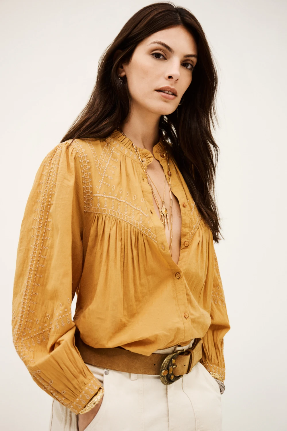 Ba&sh - חולצה Jaky – 1H25JAKY_SABLE – 3