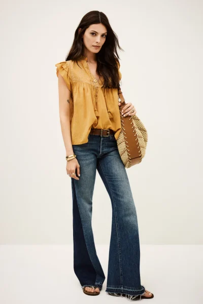 Ba&sh - חולצה Janny – 1H25JANN_SABLE – 1