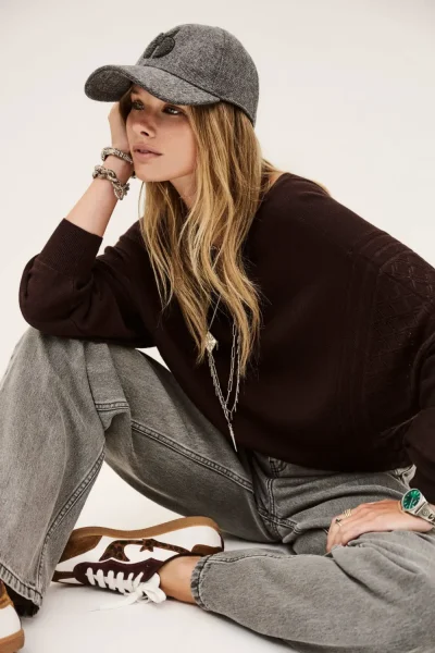 Ba&sh - קרדיגן Jassida – 1H25JASS_CHOCOLAT – 1