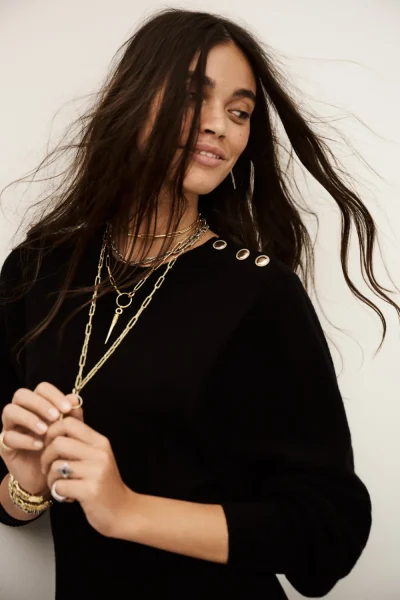 Ba&sh - שמלה Jinna – 1H25JINN_NOIR – 1