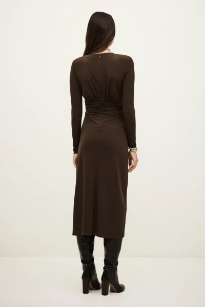 Ba&sh - שמלה Josie – 1H25JOSI_CHOCOLAT – 4