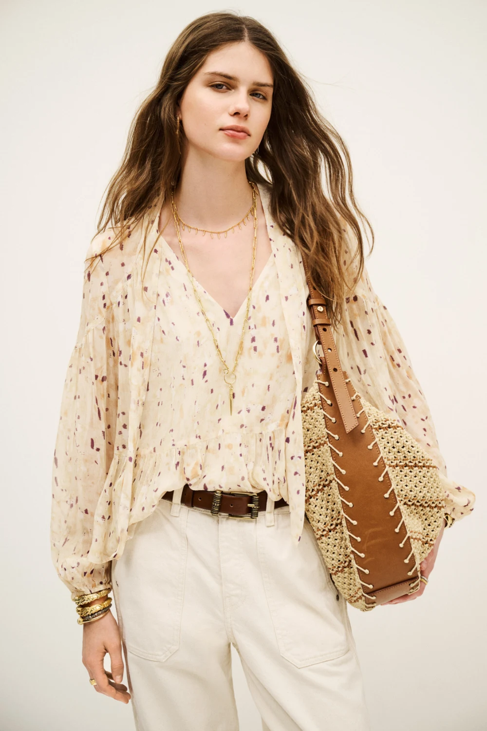 Ba&sh - חולצה Kamala – 1H25KAMA_BEIGE – 3