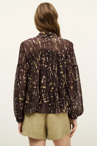 Ba&sh - חולצה Kamala – 1H25KAMA_CHOCOLAT – 4