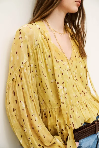 Ba&sh - חולצה Kamala – 1H25KAMA_JAUNE – 2