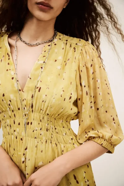 Ba&sh - שמלה Kanissa – 1H25KANI_JAUNE – 3