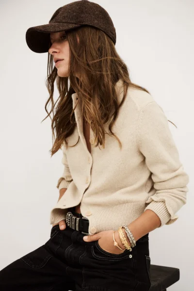 Ba&sh - קרדיגן Karante – 1H25KARA_BEIGECHINE – 1