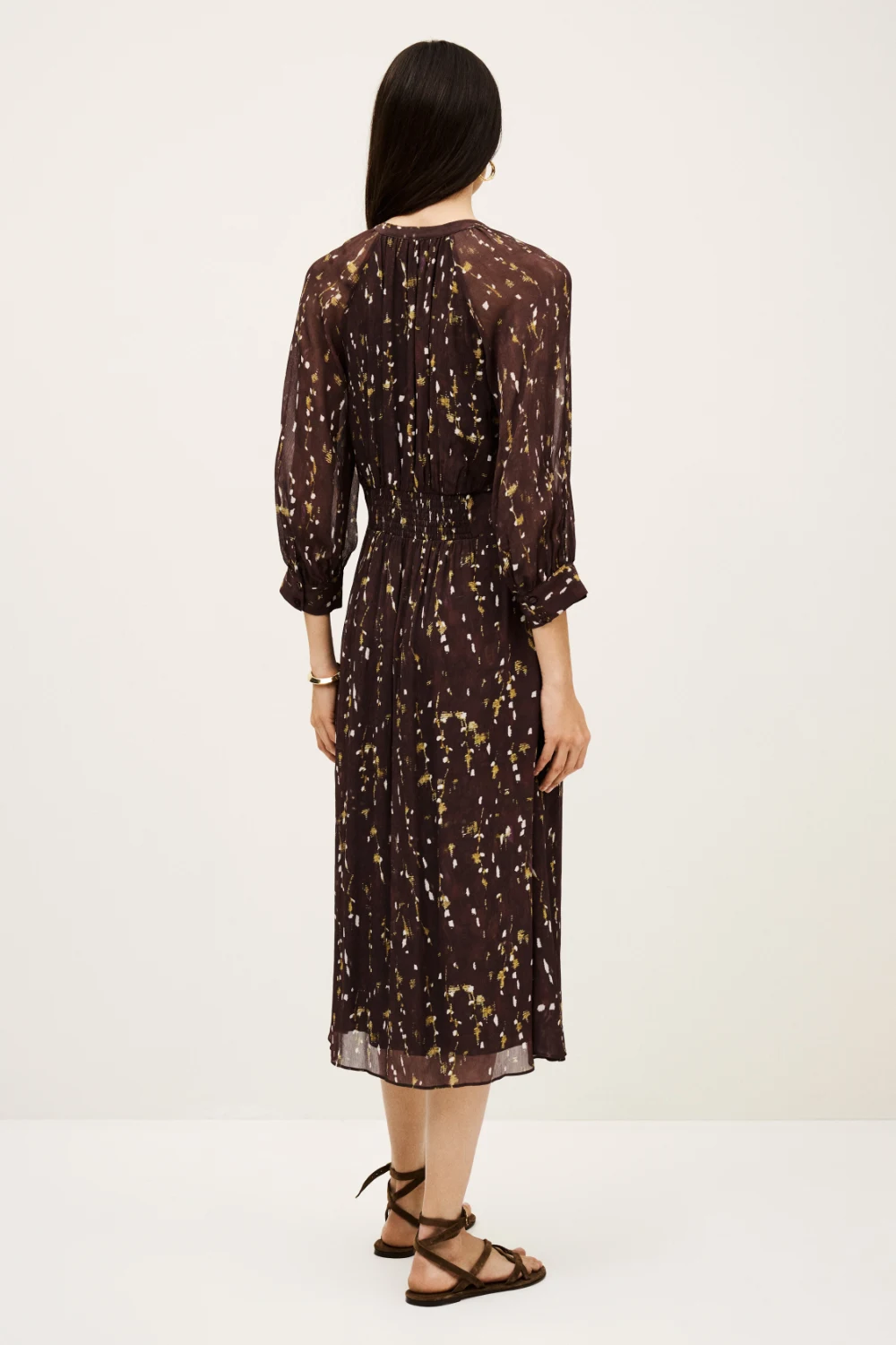 Ba&sh - שמלה Karla – 1H25KARL_CHOCOLAT – 3