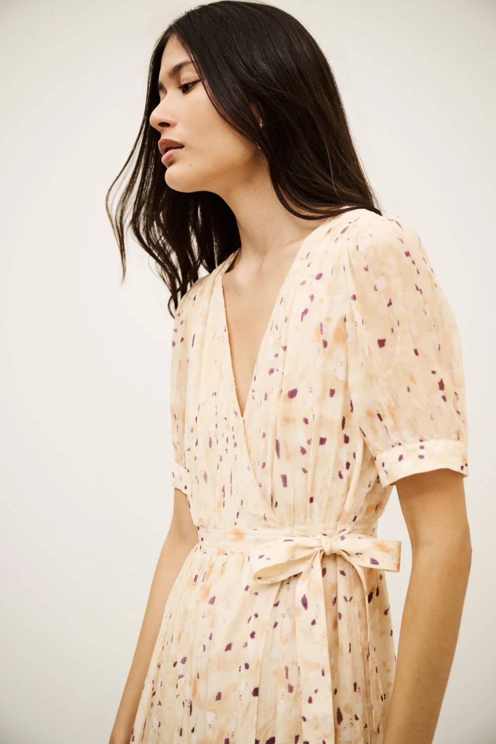 Ba&sh - שמלה Kris – 1H25KRIS_BEIGE – 3