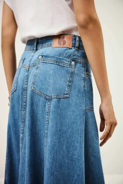 Ba&sh - חצאית Laddie – 1H25LADD_LIGHTUSEDBLUE – 4