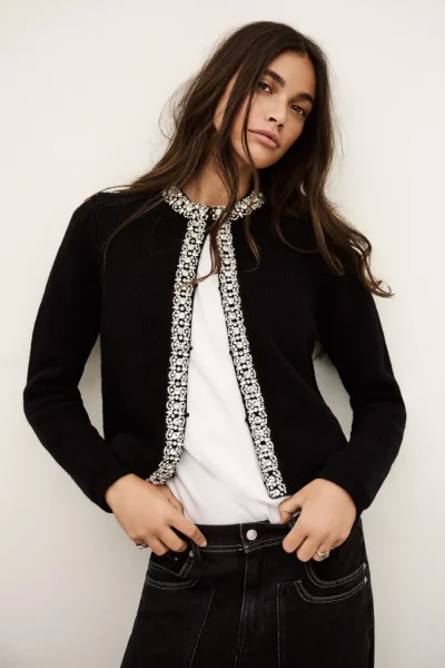 Ba&sh - קרדיגן Louna – 1H25LOUN_NOIR – 1