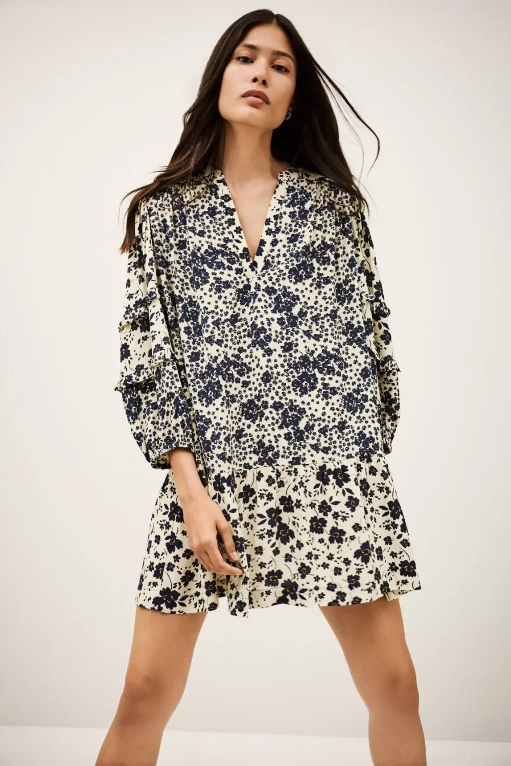 Ba&sh - שמלה Mady – 1H25MADY_ECRU – 1