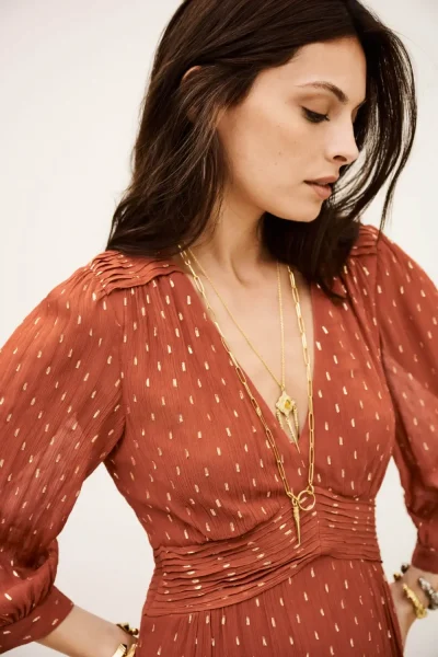 Ba&sh - שמלה Maia – 1H25MAIA_BRIQUE – 2