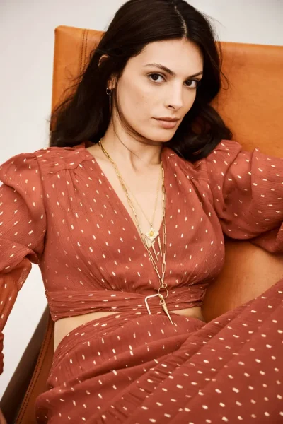 Ba&sh - שמלה Marry – 1H25MARR_BRIQUE – 2