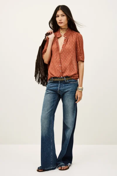 Ba&sh - חולצה Mimi – 1H25MIMI_BRIQUE – 1