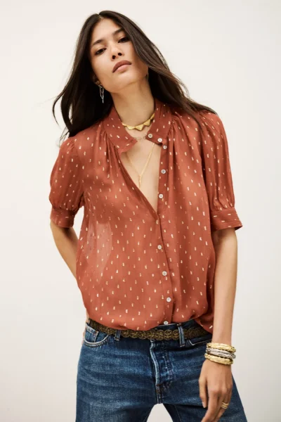 Ba&sh - חולצה Mimi – 1H25MIMI_BRIQUE – 2