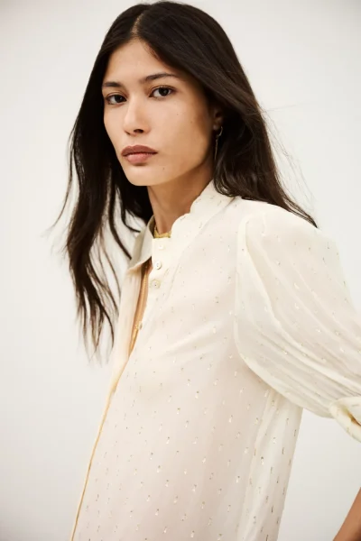 Ba&sh - חולצה Mimi – 1H25MIMI_ECRU – 2