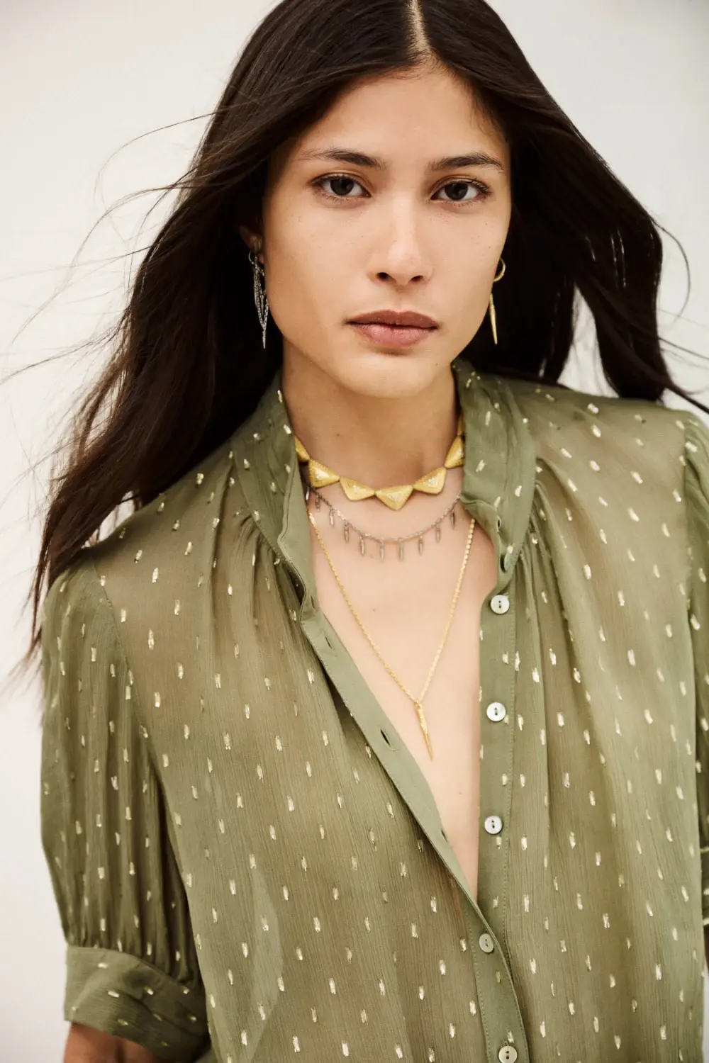 Ba&sh - חולצה Mimi – 1H25MIMI_KAKI – 1