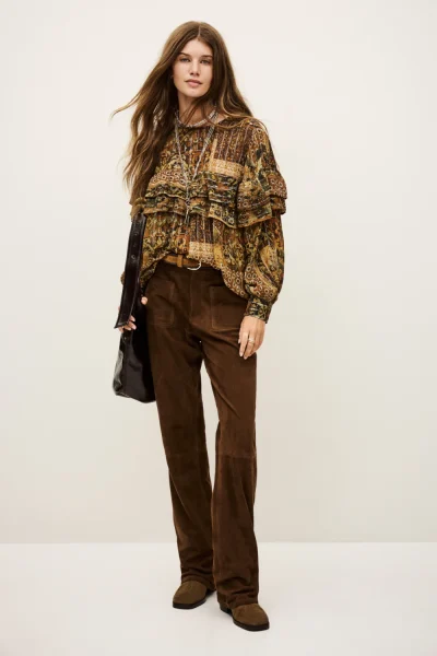 Ba&sh - מכנסיים Mossi – 1H25MOSS_TERRE – 1