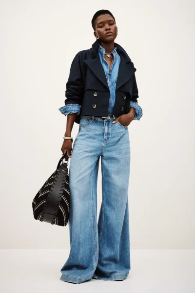 Ba&sh - ג’ינס Musc – 1H25MUSC_LIGHTUSEDBLUE – 1