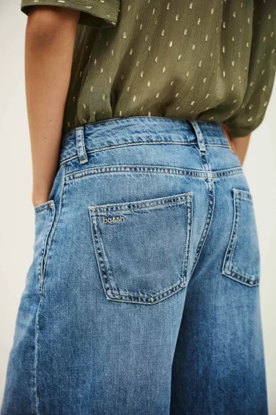 Ba&sh - ג’ינס Musc – 1H25MUSC_LIGHTUSEDBLUE – 4