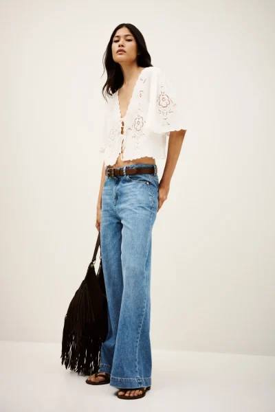 Ba&sh - חולצה Olaya – 1H25OLAY_ECRU – 1