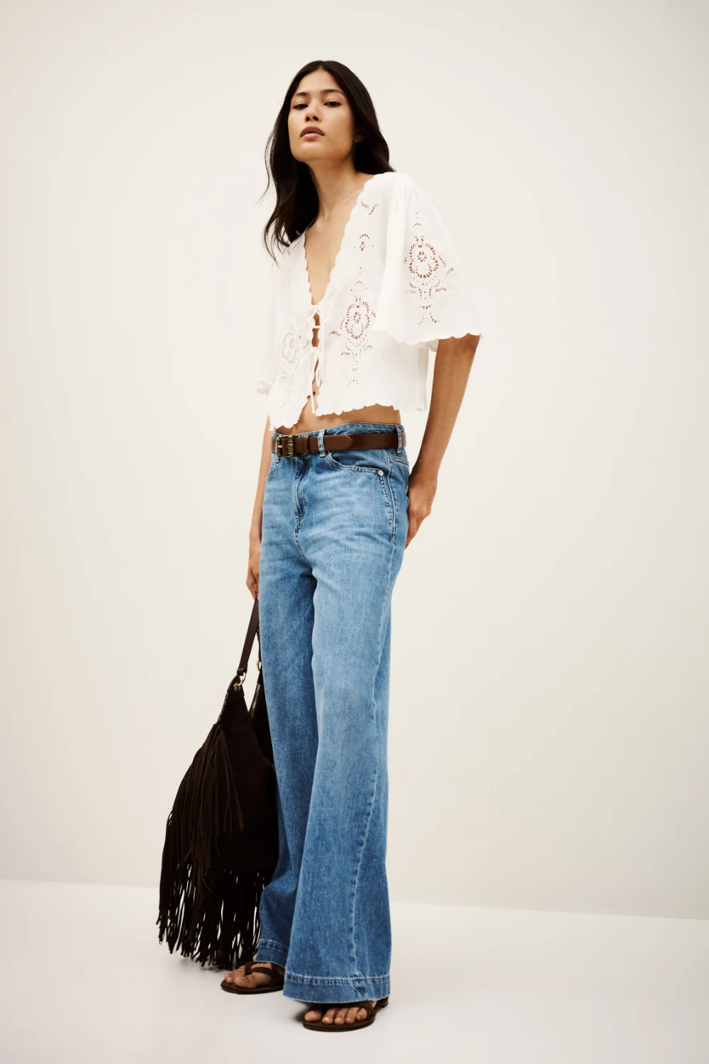 Ba&sh - חולצה Olaya – 1H25OLAY_ECRU – 1