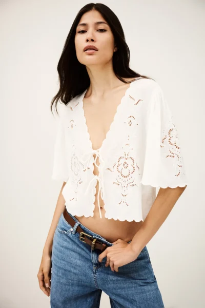 Ba&sh - חולצה Olaya – 1H25OLAY_ECRU – 1