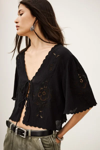 Ba&sh - חולצה Olaya – 1H25OLAY_NOIR – 1