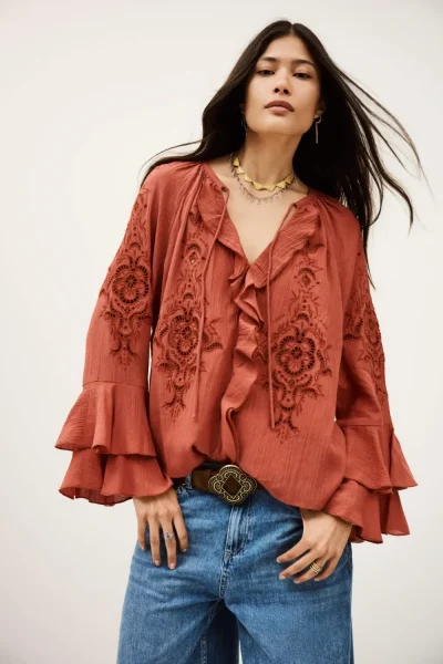 Ba&sh - חולצה Omar – 1H25OMAR_BLUSH – 1