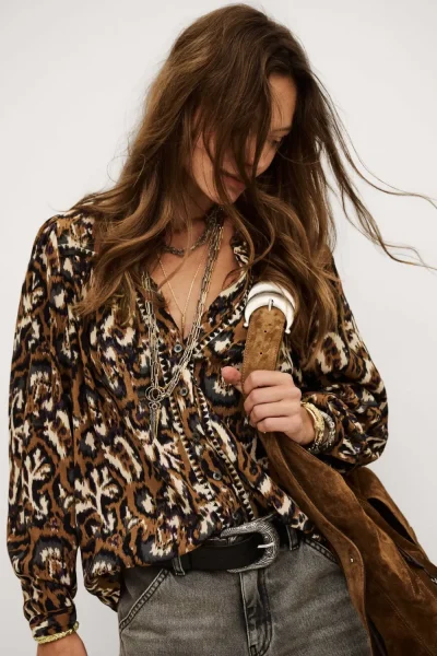 Ba&sh - חולצה Onada – 1H25ONAD_OCRE – 3