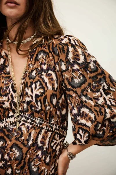 Ba&sh - שמלה Onia – 1H25ONIA_OCRE – 3