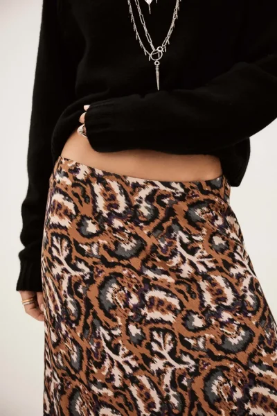 Ba&sh - חצאית Onintia – 1H25ONIN_OCRE – 2