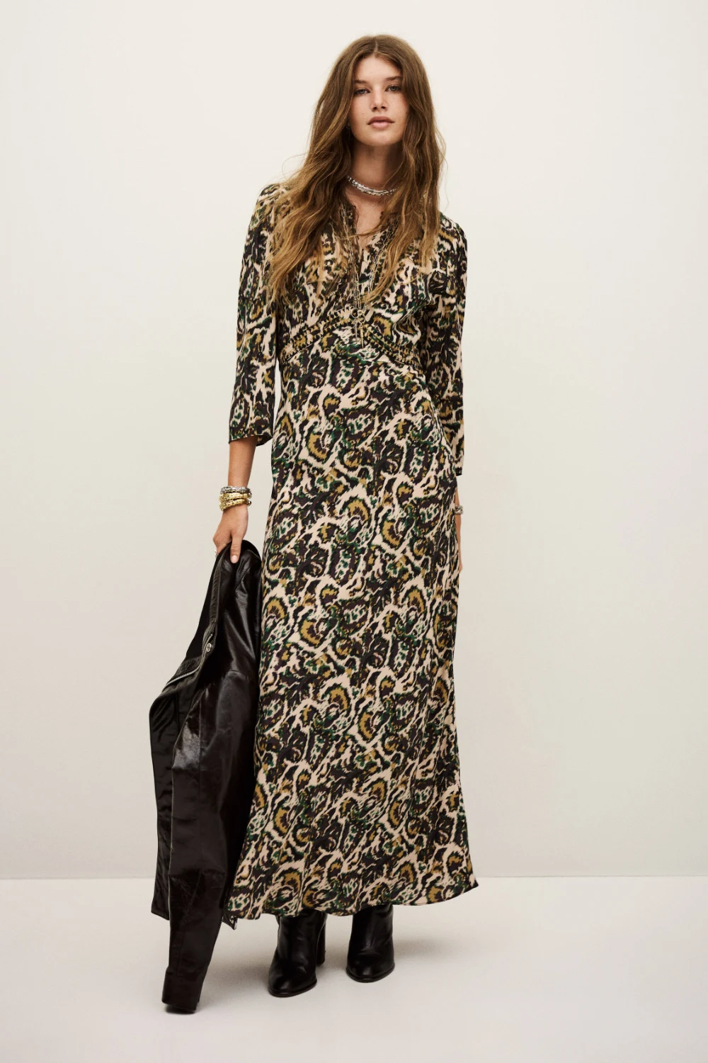 Ba&sh - שמלה Onoa – 1H25ONOA_ECRU – 1