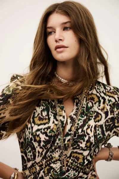 Ba&sh - שמלה Onoa – 1H25ONOA_ECRU – 2