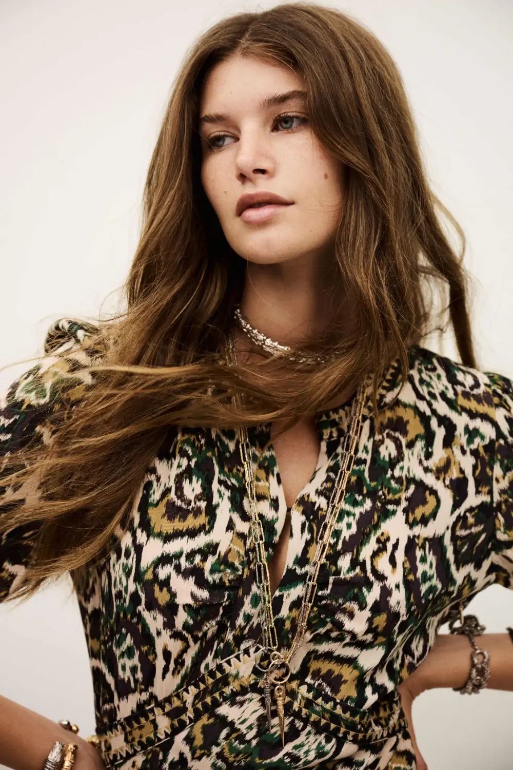 Ba&sh - שמלה Onoa – 1H25ONOA_ECRU – 2