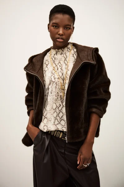 Ba&sh - ג’קט Pandy – 1H25PAND_CHOCOLAT – 2