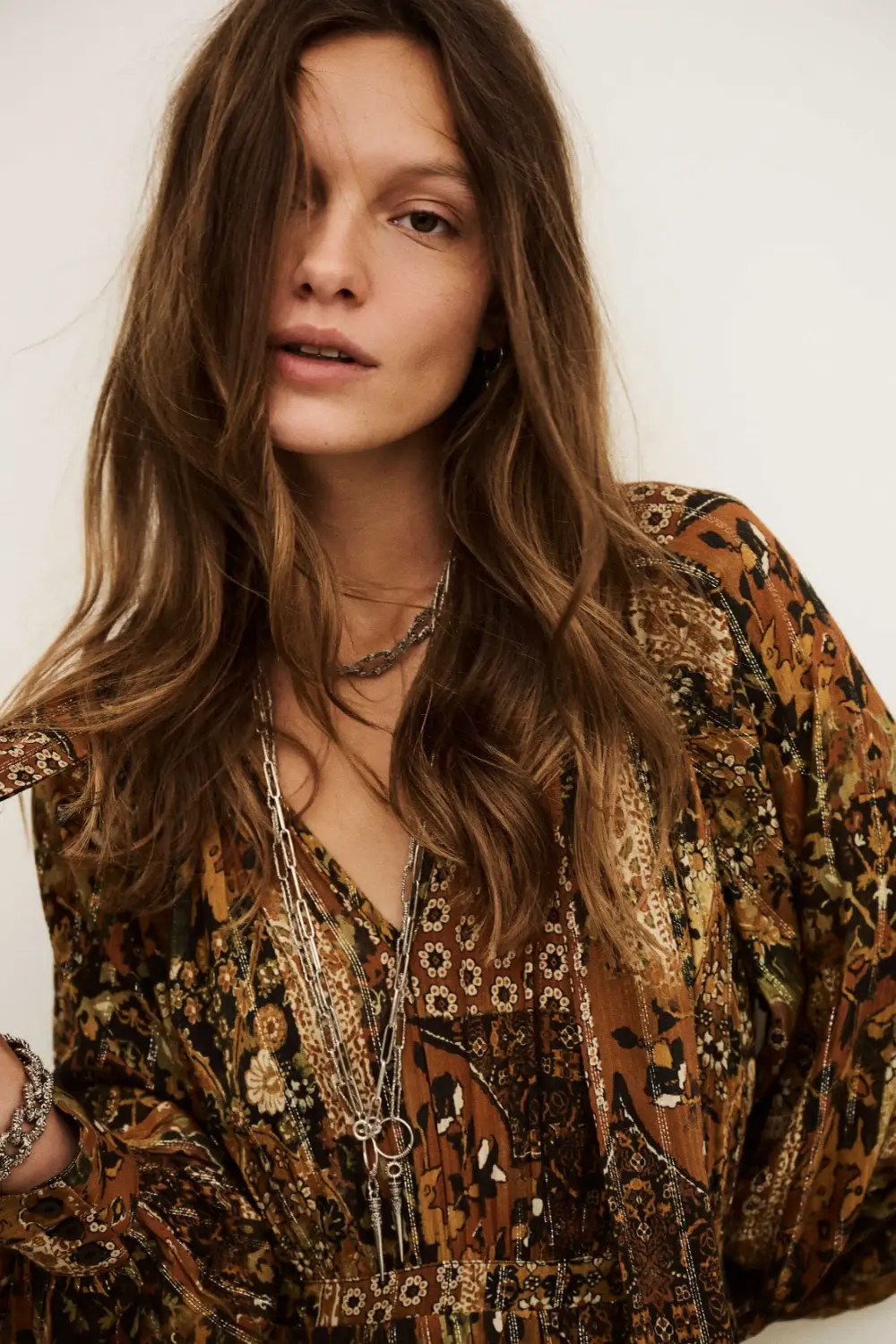 Ba&sh - שמלה Pierta – 1H25PIER_OCRE – 1