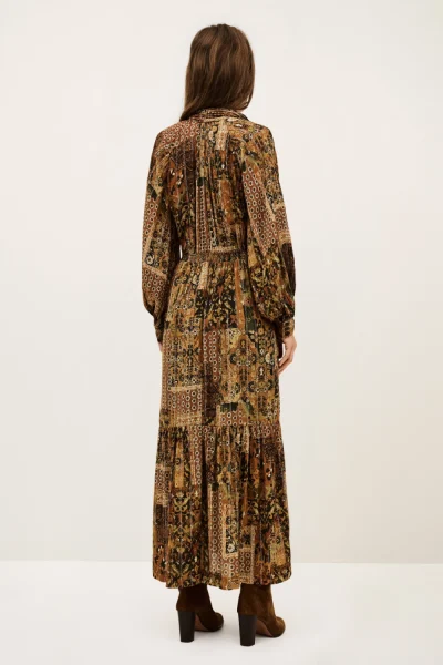 Ba&sh - שמלה Pierta – 1H25PIER_OCRE – 2