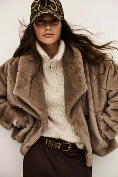 Ba&sh - ג’קט Pinie – 1H25PINI_TAUPE – 1