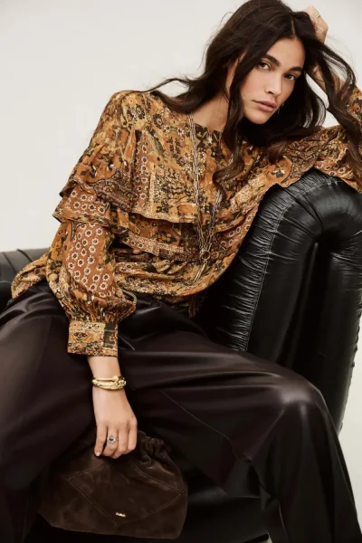 Ba&sh - חולצה Pixie – 1H25PIXI_OCRE – 1